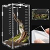Acrylic Tarantula Enclosure, Micro Habitat Terrarium for Arboreal & Terrestrial