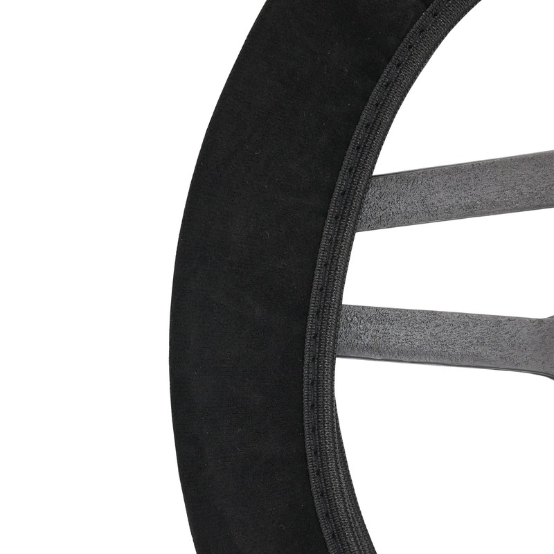 Simoni Racing CVT/10N Universal Steering Wheel Cover, Black Face