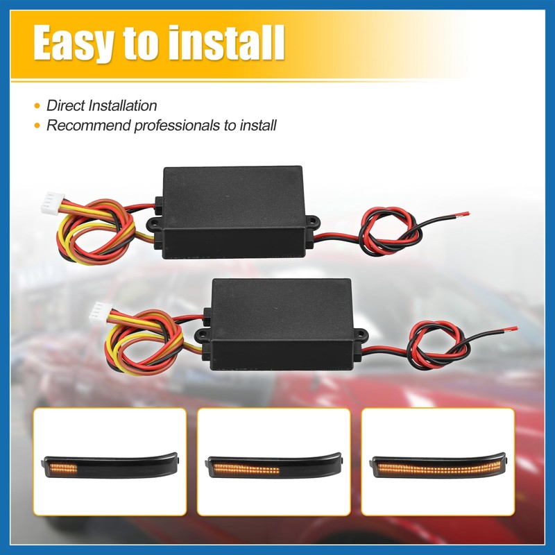 A ABSOPRO 2pcs LED Module Universal Taillight Controller Car Tail