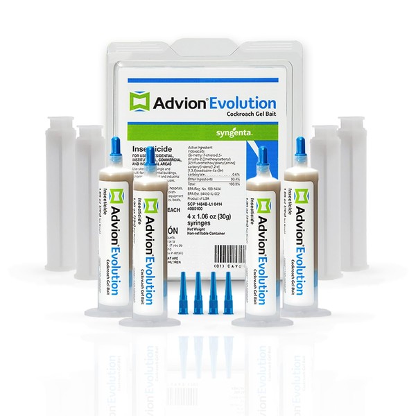 Advion Evolution Cockroach Gel Bait, 4 Tubes x 30-Grams, 1