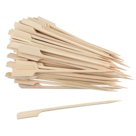 Fackelmann Fingerfood-Sticks 15 cm ASIA LINE, Holzspieße aus Bambus, robuste Naturholzspieße (Farbe: Braun), Menge: 70 Stück