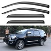 YQAUTEC Window Visors Rain Guards for 2008-2022 Toyota Sequoia, Out-Channel