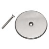 OATEY 42783 Flange Cover Plate, 6 In Dia, Stainless steel,