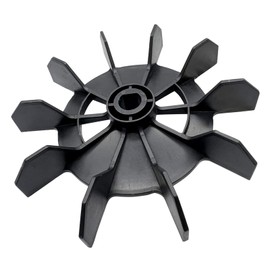 Black Direct-on-Line Air Compressor Fan Blade Replacement Accessories Plastic Motor Cooling Fan Blade for Mechanical Equipment(Large)