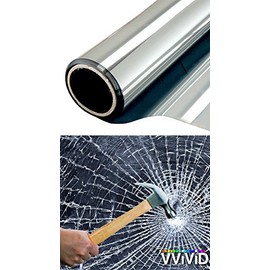 VViViD Clear Protective 4mil Vinyl Window Glass Wrap Shatterproof Security Film Roll (60 Inch x 120 Inch (Bulk Roll))