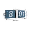 Flip Clock with High Accuracy, Retro Style Flip Desk Shelf