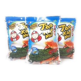 Tao Kae Noi Crispy Seaweed Seafood Flavor 32g, 3 Pack