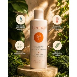 Mascarilla para el Cabello con Queratina - para Pelo Dañado o Deshidratado - con Karité - No Necesita Aclarado - con Protección Térmica - 240 g