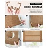 LazBlinds Manual Roll-up Bamboo Blinds, 23" W x 72" H,