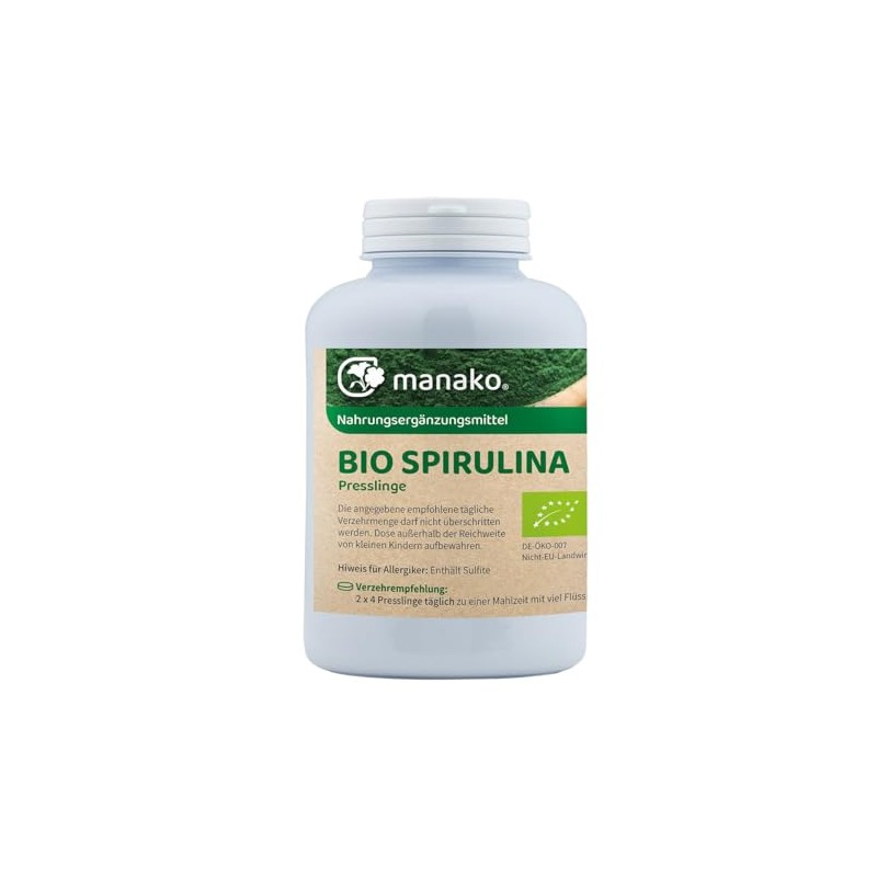 manako BIO Spirulina Algae Tabs/Pellets, 250 g Tub (1 x