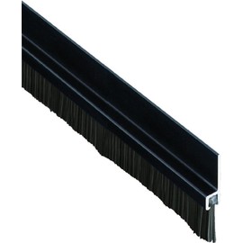 Pemko 085575 18061DNB36 Brush Seal - Meeting Stile, Dark Bronze with Black Brush Insert, 1" Width, 36" Length, Dark Bronze
