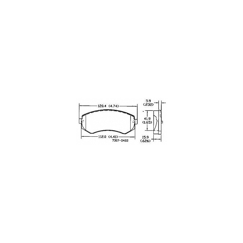 Power Stop 16-422 Front Brake Pad