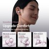 Clip-On Earbuds,Open-Ear Wireless Bluetooth 6.0 Headphones with Makeup Mirror, Secure