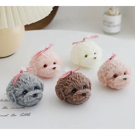 Cute Animal Shaped Scented Candle | Dog Candle | Natural Soy Wax Aromatherapy Candle | Home Decor | Birthday Gift for Dog Lover (Brown)