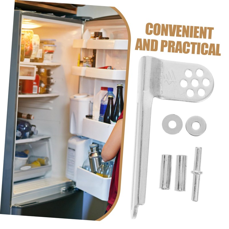 jojofuny Replacement Hinges for Refrigerator Freezer Hinge Set Galvanized Steel