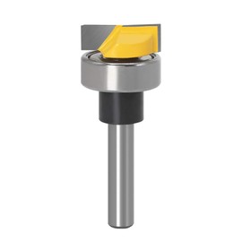 Yakamoz 1/4 Inch Shank Bearing Flush Trim Hinge Mortising Plunge Template Router Bit 3/4" Cutting Diameter Woodworking Milling Cutter Tool