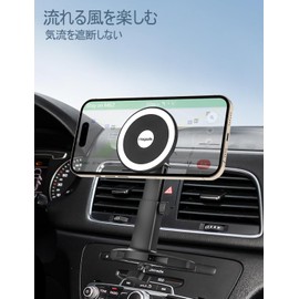 Phichy Smartphone Holder, Car, Magnet, Car Smartphone Stand, Strongest Magnetic Force & Stability, For Cars, Car Supplies, Ultra Strong Magnetic Force, CD Slot, Stand, Extendable Arm, Adjustable