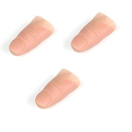 JJLFresheners 3Pcs/Set Magic Trick Fingers Fake Thumb Tips Stage Show Prop Prank Magic Kits and Accessories