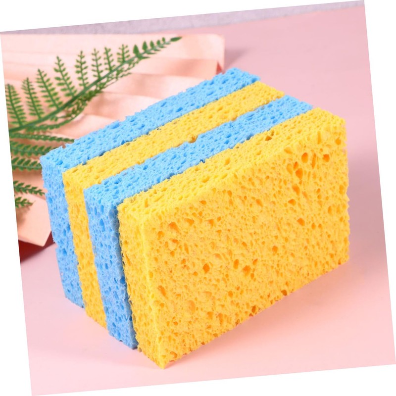 ORFOFE 6pcs Multi-Functional Cleaning Sponge Wiping Sponge for Tableware Kitchen