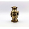 Lamp Finial-Thinking Monkey-Antique Brass Finish, Highly Detailed Metal Casting
