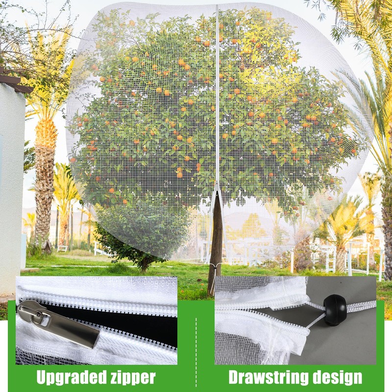 Vincreem 10 x 10 FT Large Fruit Tree Netting Bags