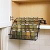 3-Tier Pull Down Cabinet Spice Rack Organizer,Metal Storage Shelf,Retractable Large