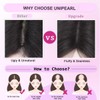 Unipearl Hair Toppers for Women Clip in Fringe Hairpieces Real