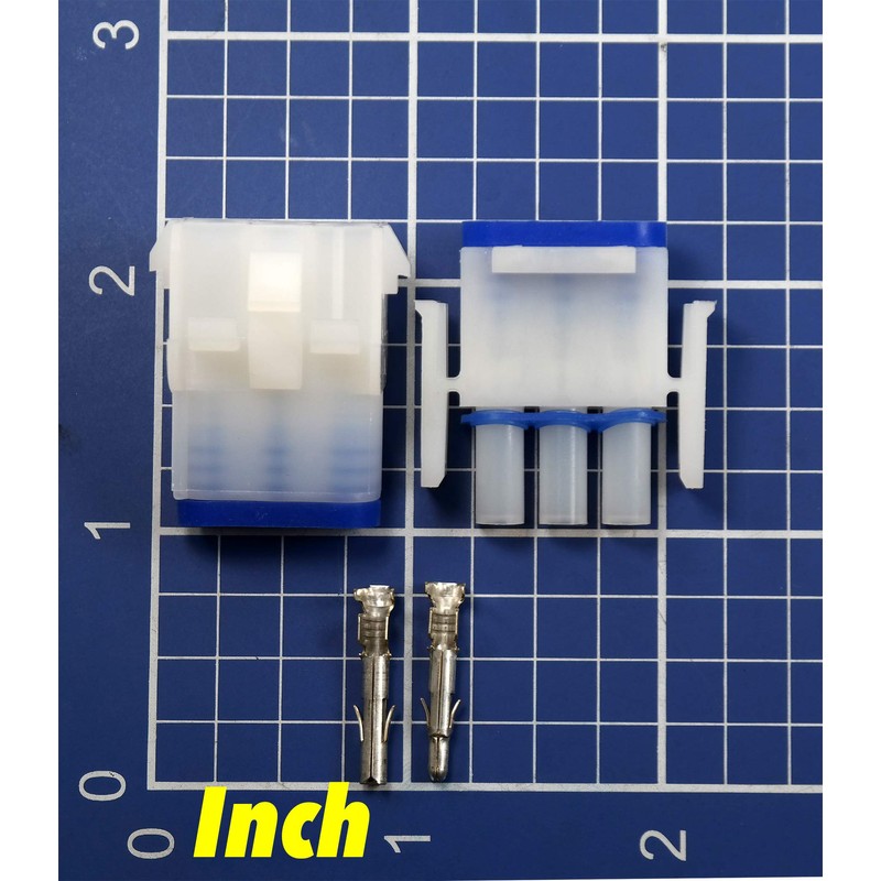 TE/AMP 3-Pin 20A Sealed Mate N Lok Wiring Connector 2.13mm