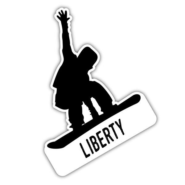 Liberty Pennsylvania Ski Adventures Souvenir 2 Inch Vinyl Decal Sticker