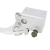 Motoforti Front Silver Tone Metal Motorcycle Brake Master Cylinder Pump