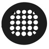 Westbrass Florestone Snap-In Shower Strainer, Matte Black, D3191-62