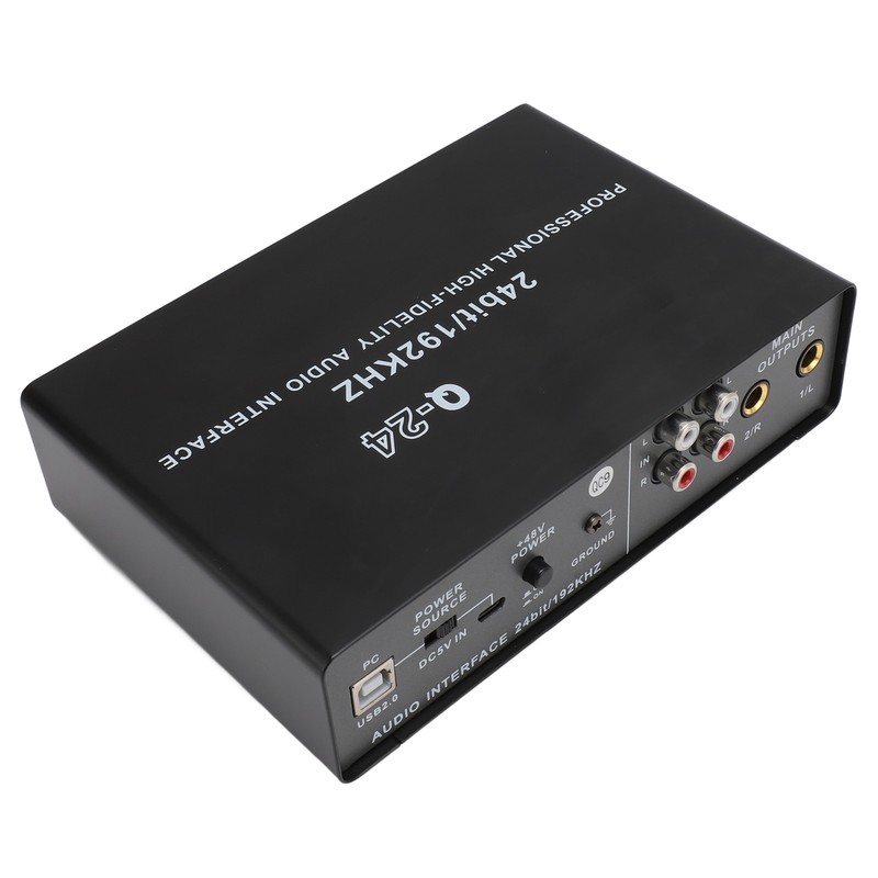 Sound Interface Professional 48V Phantom Power DSP Effect 24 Bit