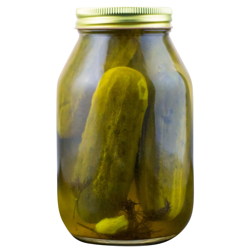 Amish Wedding Foods Whole Baby Dill Pickles, TWO 32 oz.
