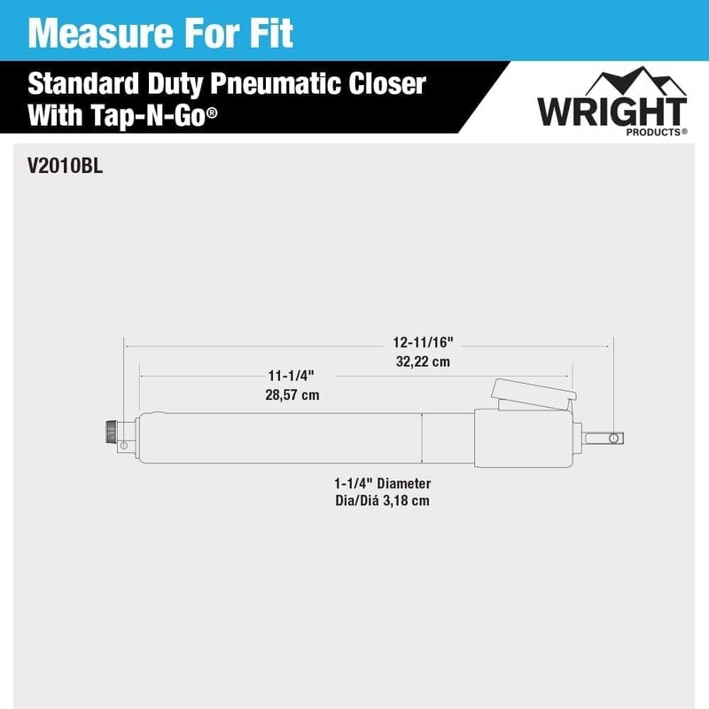 Wright Products Standard Duty Pneumatic Screen & Storm Door Closer