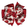Apple Twisty Pinwheel Hair Bow