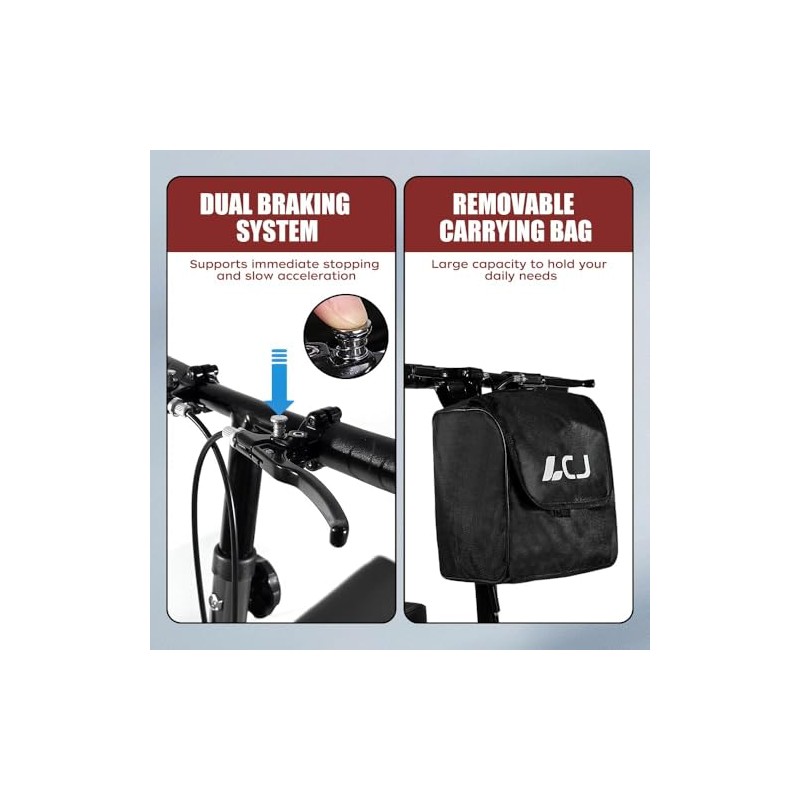 LCJ Adult Knee Scooter for Foot Surgery - Off Road