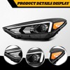 Jecoupoon 92101D3650 Driver Side Halogen Headlight Assembly w/DRL Comptible with