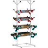 Tuohours Skateboard Racks Floor Stand Holder, Freestanding 5-Tier Skateboard Storage