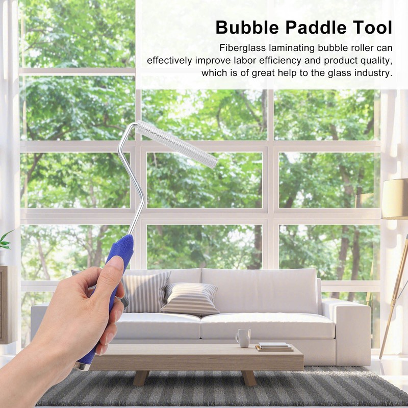Fiberglass Laminating Roller Acetone Washable Aluminum Alloy Head Bubble Paddle