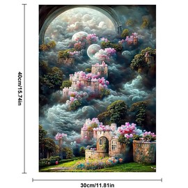 YqsIbth 5D Diamond Painting Kits, 30x40cm DIY Diamond Art Kits, Full Drill Arts and Crafts Canvas Painting, DIY Crystal Rhinestone Embroidery for Home Wall Deco