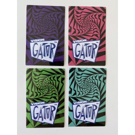 GATOR BY VISION SKATEBOARDS VISION SKATEBOARD STICKER SET GATOR STICKER BONES SKATEBOARD VINTAGE Blind