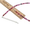 THEPRETTYBITS Rose Red Agate Beaded Necklace, Vibrant Gemstone Collar, Adjustable