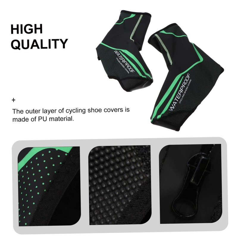 Mipcase 1Pair Unisex Bike Overshoes Winter Cycling Shoe Covers Windproof