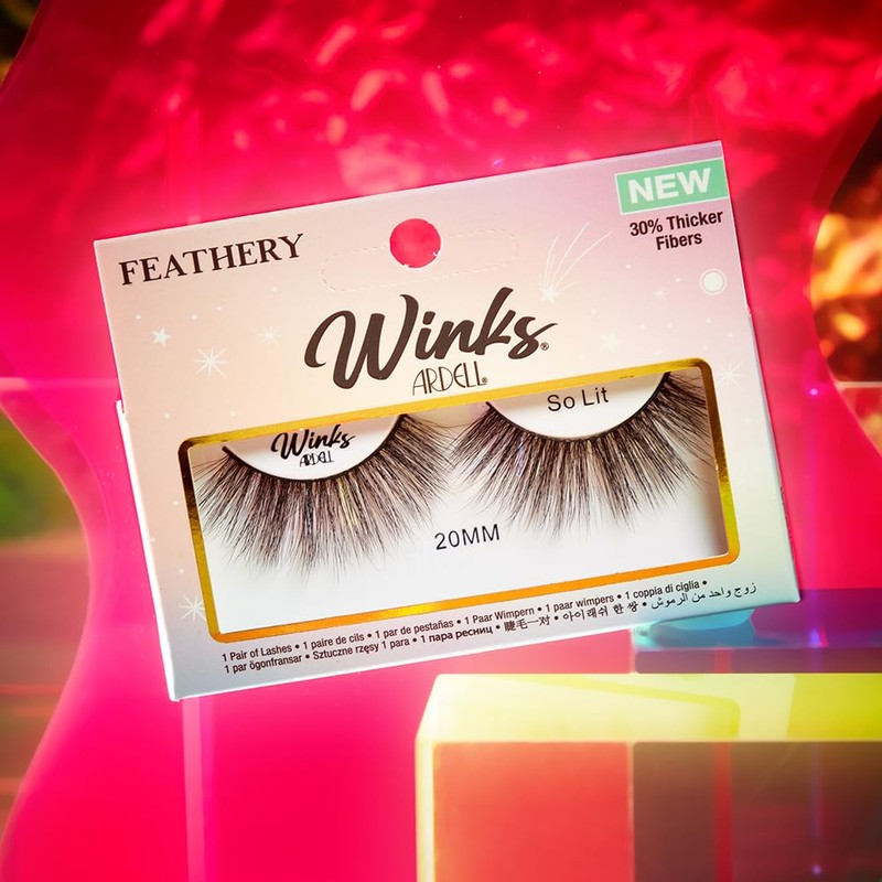 Ardell Winks So Lit Lashes, Full Volume 20mm Length, Dramatic