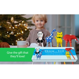 Kids Training Chopsticks for Toddlers, Kids and Adults with 4 Pairs of Removable Finger Helpers, Animal Design, BPA-Free, Dishwasher-Safe (Mixed 4-Pack)
