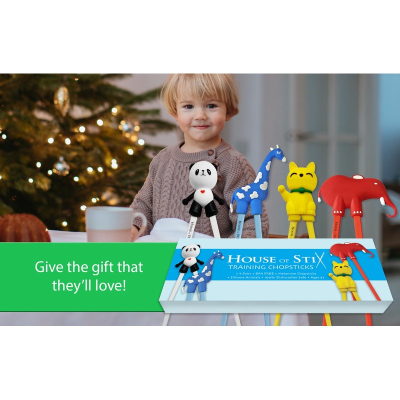 Kids Training Chopsticks for Toddlers, Kids and Adults with 4