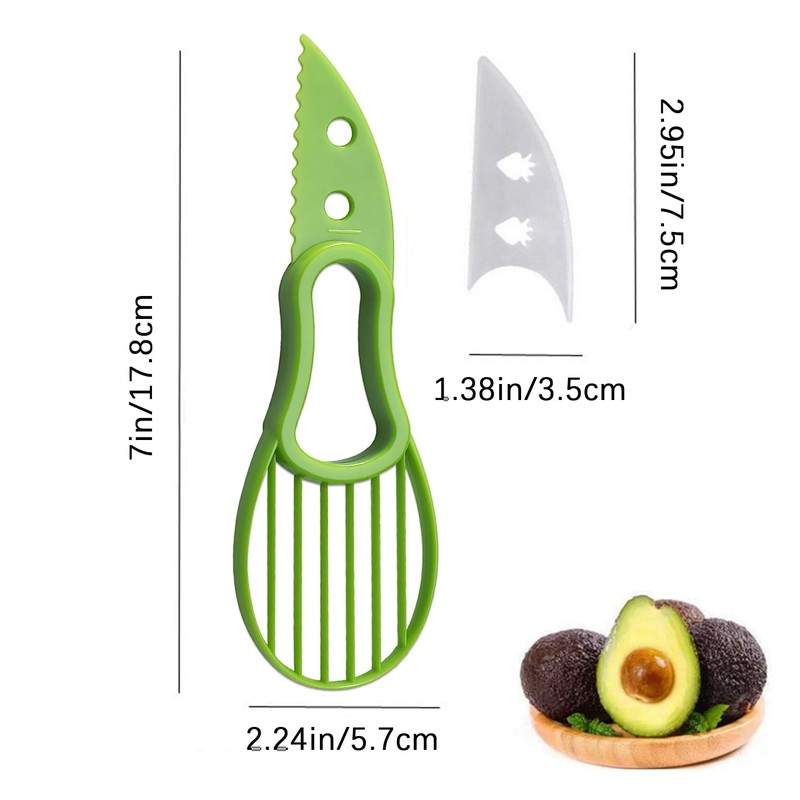 Avocado Slicer,Avocado Peeler Perfect for Mashing Avocados Enucleation Making Guacamole(Green)