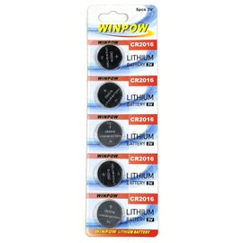 WINPOW 5-Pack Lithium Button Batteries / Cells Brand WINPOW CR2016