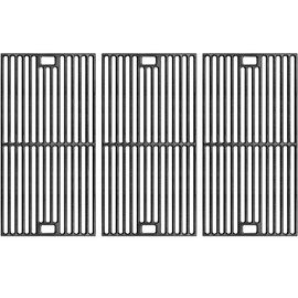 GGC Cast Iron Grill Grates for Monument Grills 24367 35633 17842, 17" Replacement Parts for Monument 24633 13892 41847NG 14733 27592 38667, 3PCS Cooking Grids for Dyna Glo DGE530SSP DGE530SSP-D