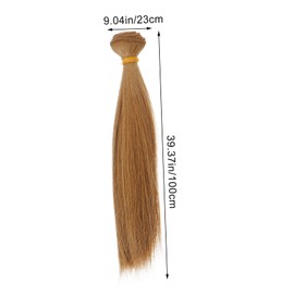 OHPHCALL 6Pcs Doll Hair Extensions DIY Simulated Doll Wigs Straight Hair Design for Creative Styling Heat Resistant Materials for Easy Restyling and Repairs